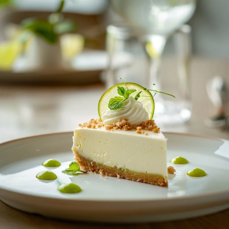 No Bake Key Lime Cheesecake Spring Delight