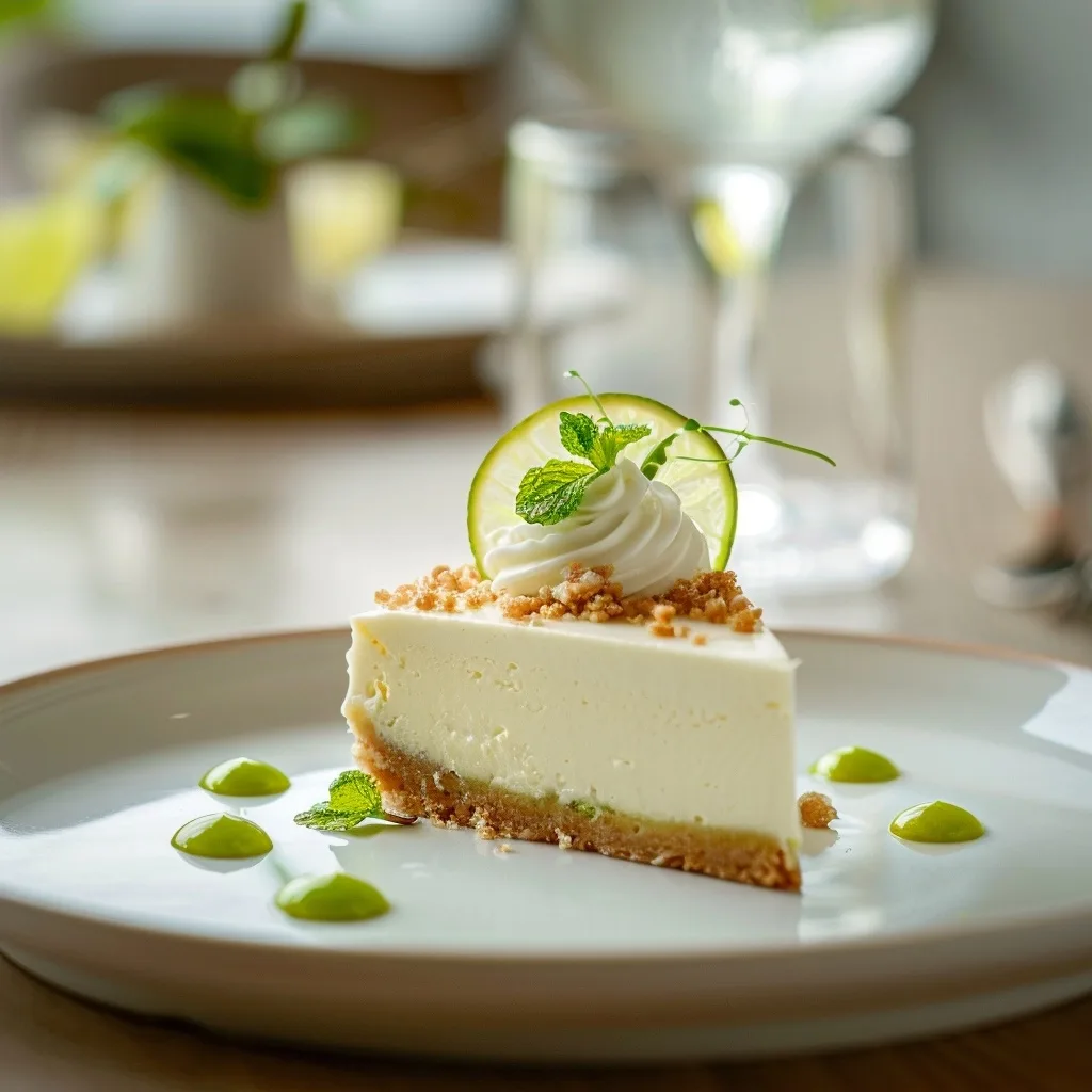 No Bake Key Lime Cheesecake Spring Delight