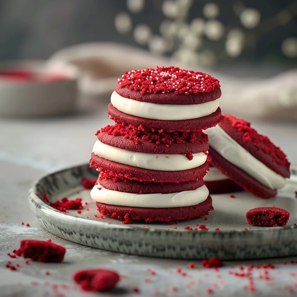 Red Velvet Cookies Cream Cheese Frosting