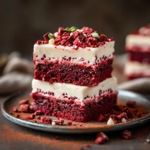 Red Velvet Cookie Bars Soft Lofthouse Style