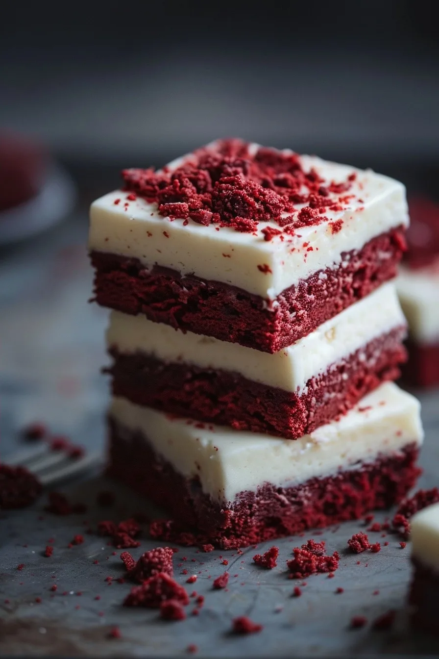 Red Velvet Cookie Bars Soft Lofthouse Style 4 image 1780437557395
