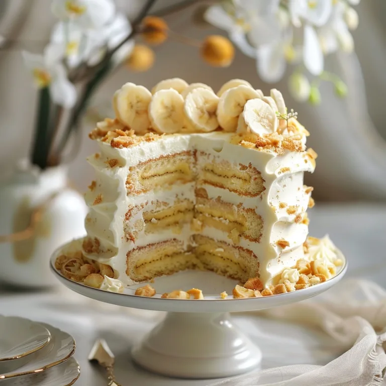 Banana Pudding Layer Cake for Birthday
