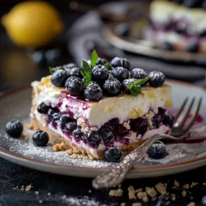 Lemon Blueberry Cheesecake Dump Cake
