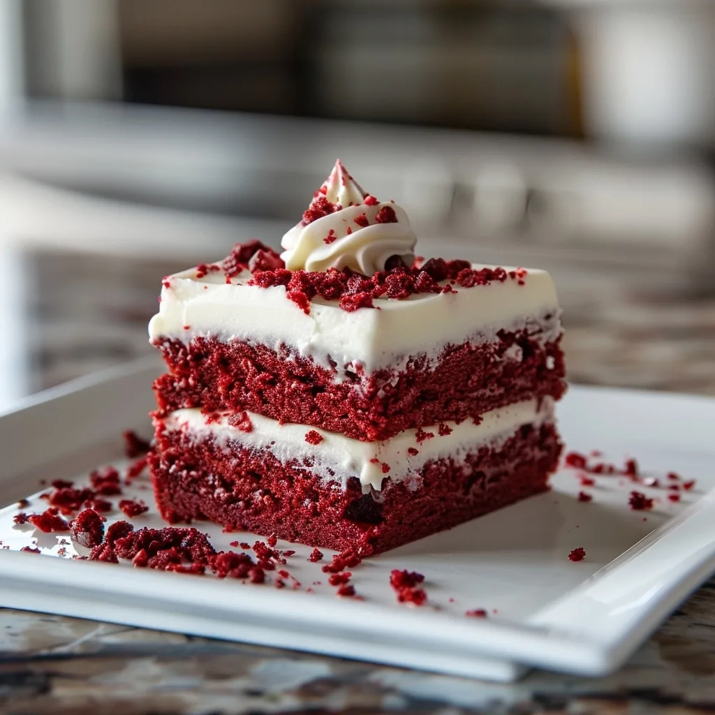 Red Velvet Texas Sheet Cake Crowd Pleaser
