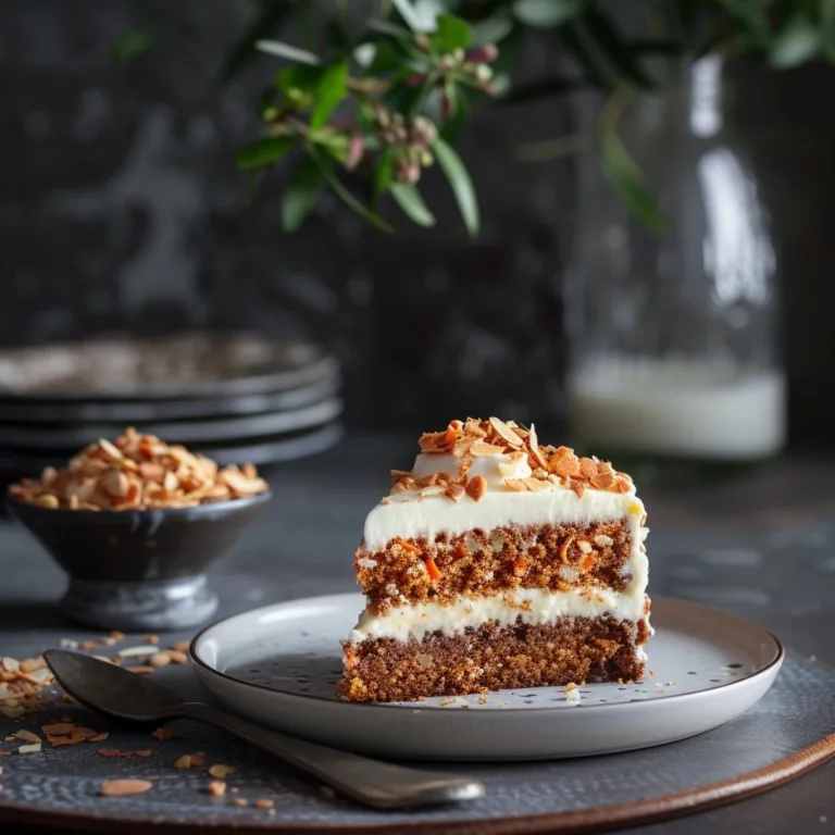 Healthy Almond Coconut Flour Carrot Cake