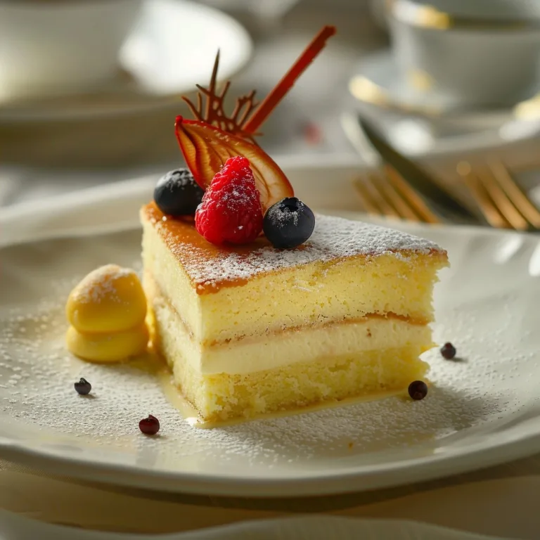 Vanilla Magic Custard Cake: A Divine Dessert