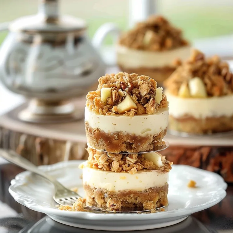 Apple Crisp Mini Cheesecakes: A Perfect Fall Treat