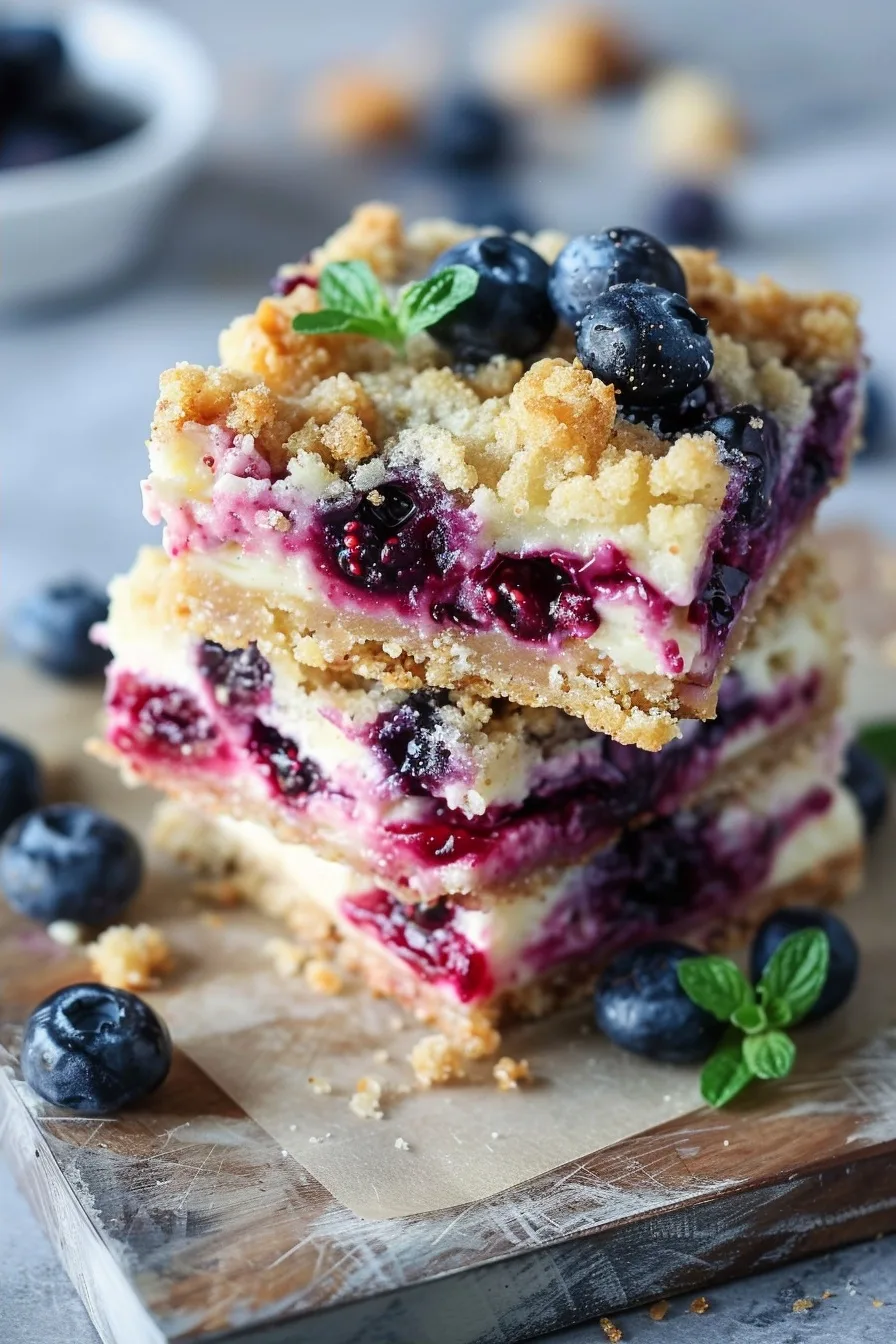 Blueberry Cream Cheese Bars: A Sweet Dream 4 image 1780790478569