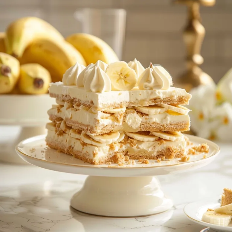 Banana Icebox Cake: Effortless & Delicious No-Bake Treat
