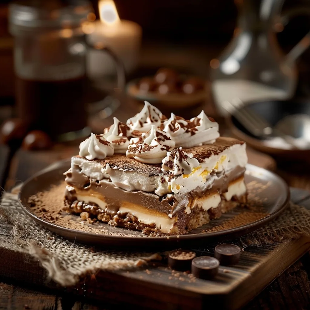 Hot Chocolate Lasagna - No Bake Recipe!