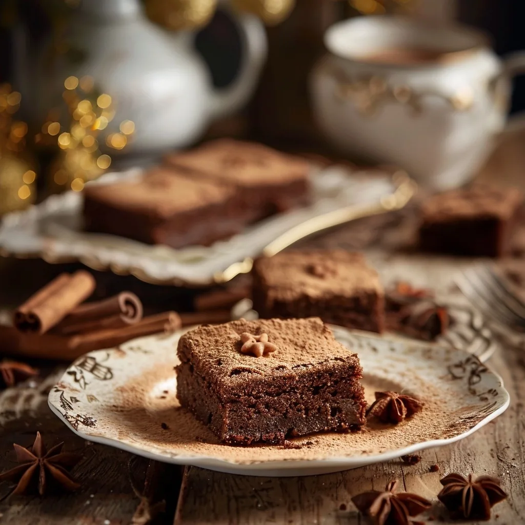 Home 33 Frosted Gingerbread Brownies: A Holiday Dream