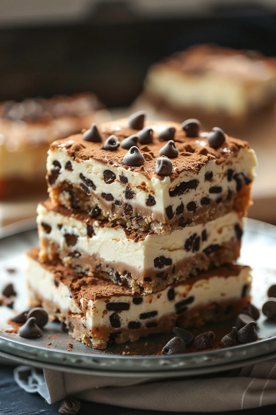 Chocolate Chip Cookie Cheesecake Bars 4 image 1780958321211