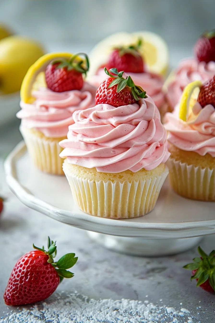 Strawberry Lemonade Cupcakes: A Sweet Summer Treat 4 image 1780958511195