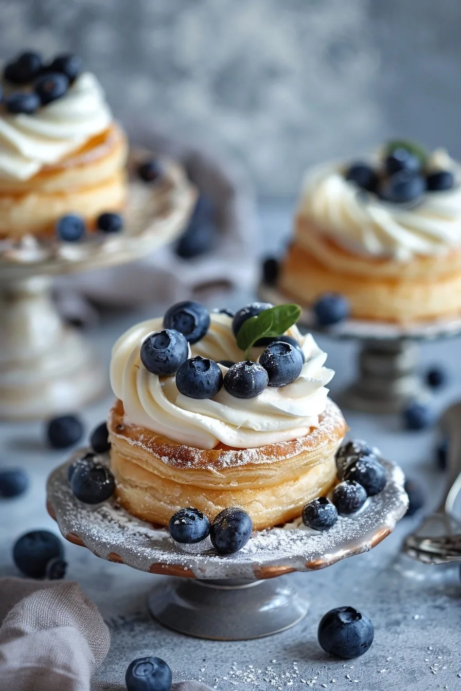 Blueberry Pastry Rings with Vanilla Cream Filling 4 image 1780958596172