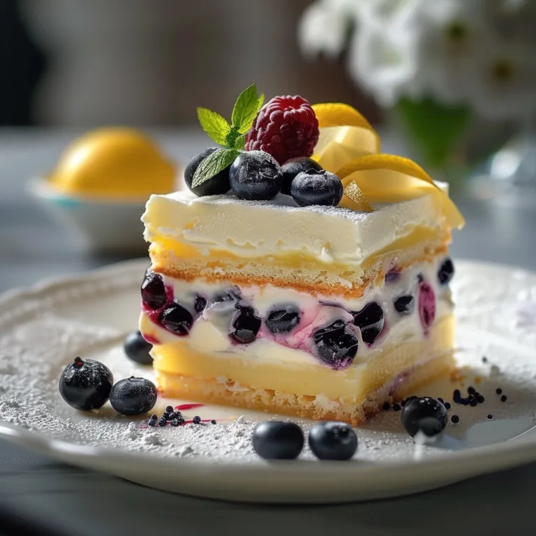 Blueberry Lemon Icebox Cake Perfection