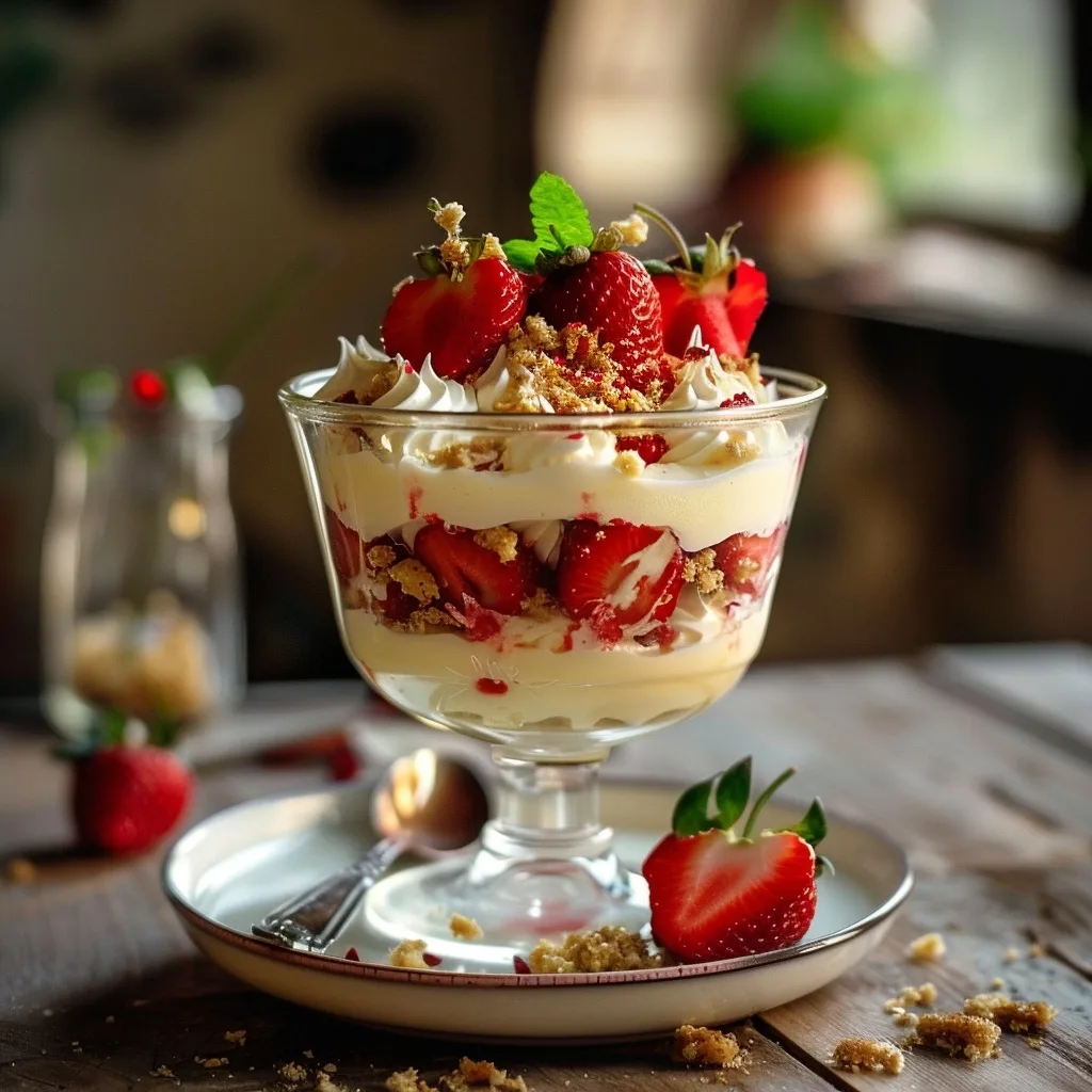 Home 39 Strawberry Cheesecake Trifle Recipe