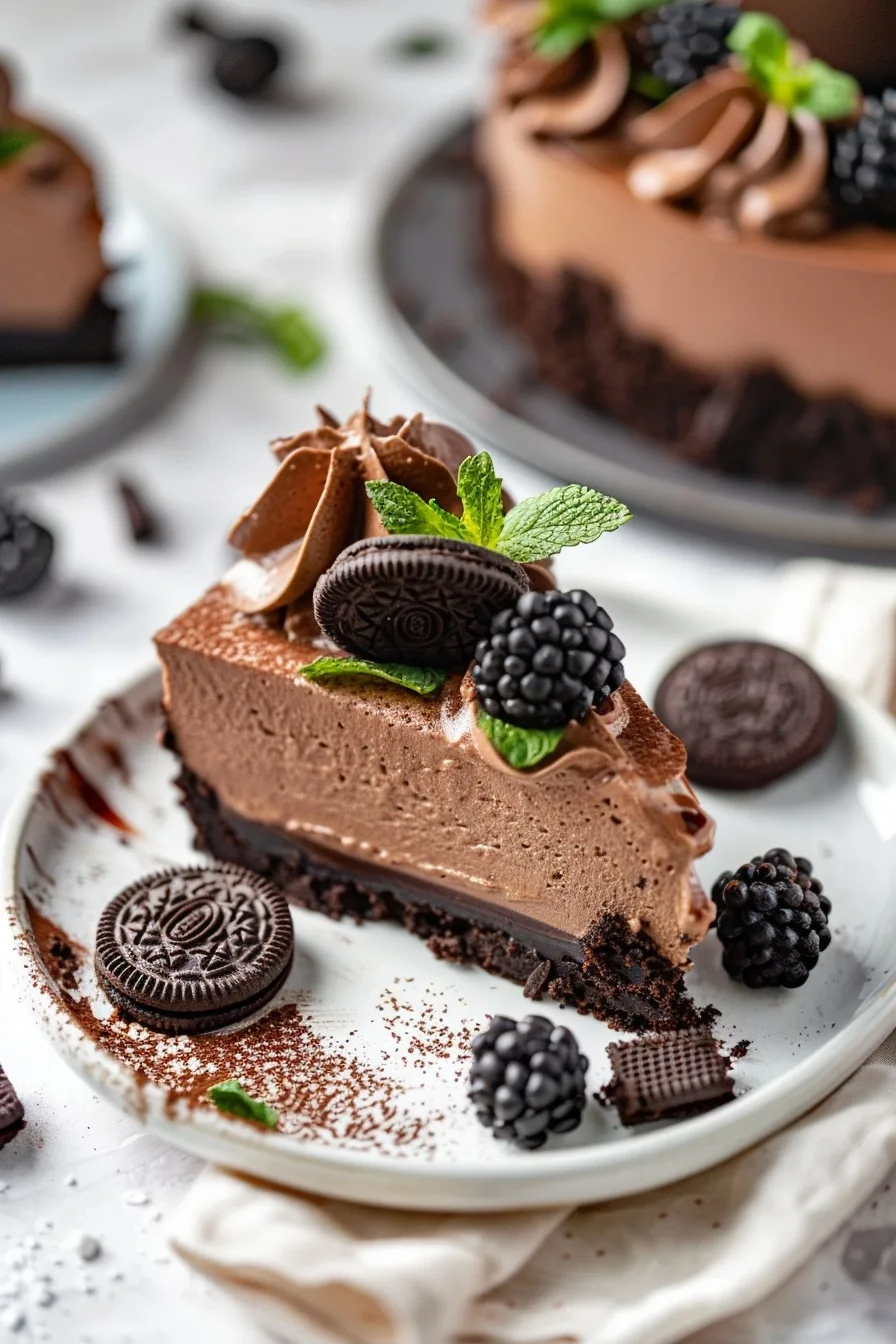 Triple Chocolate Cheesecake with Oreo Crust 3 image 1781033194992