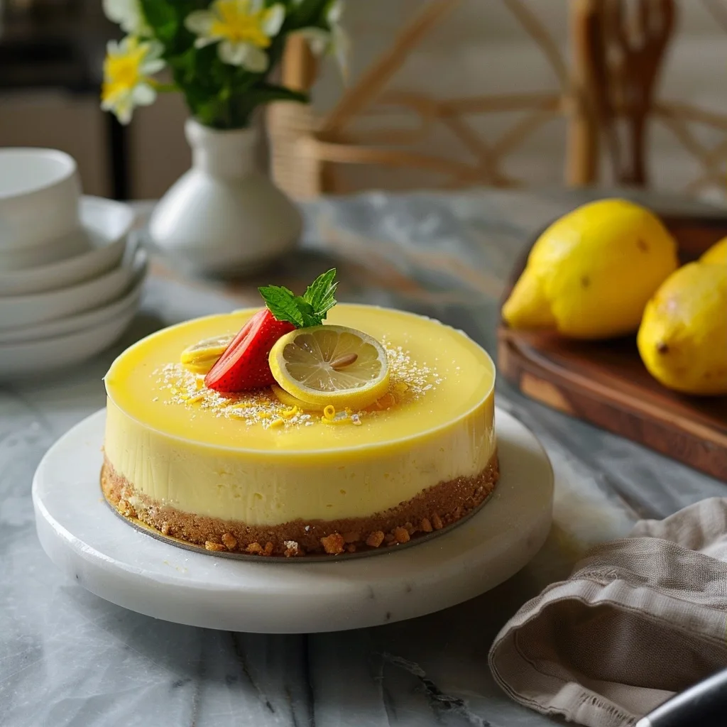 No Bake Lemon Cheesecake: Step By Step Video