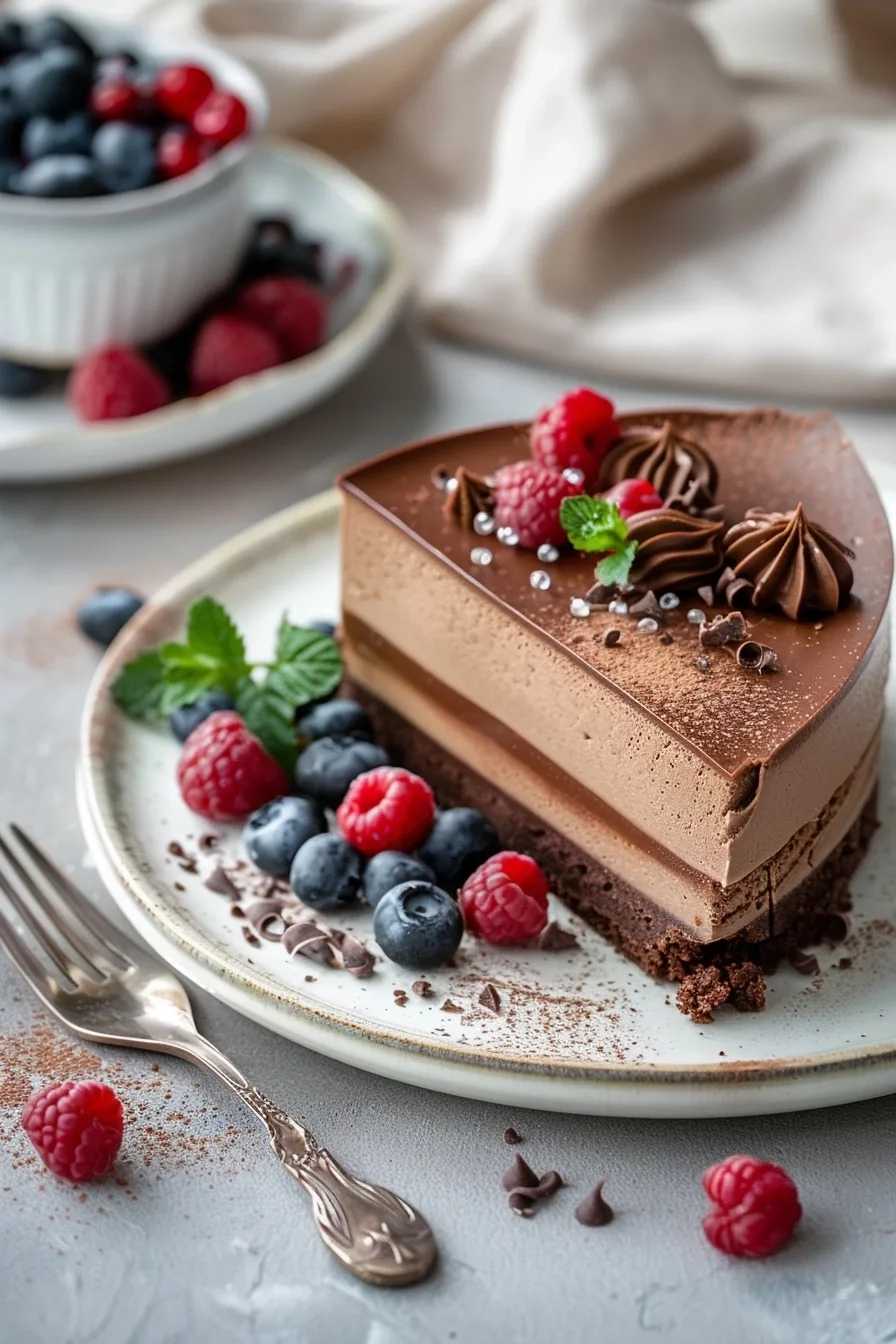 No Bake Chocolate Cheesecake 3 Layers 4 image 1781033720459