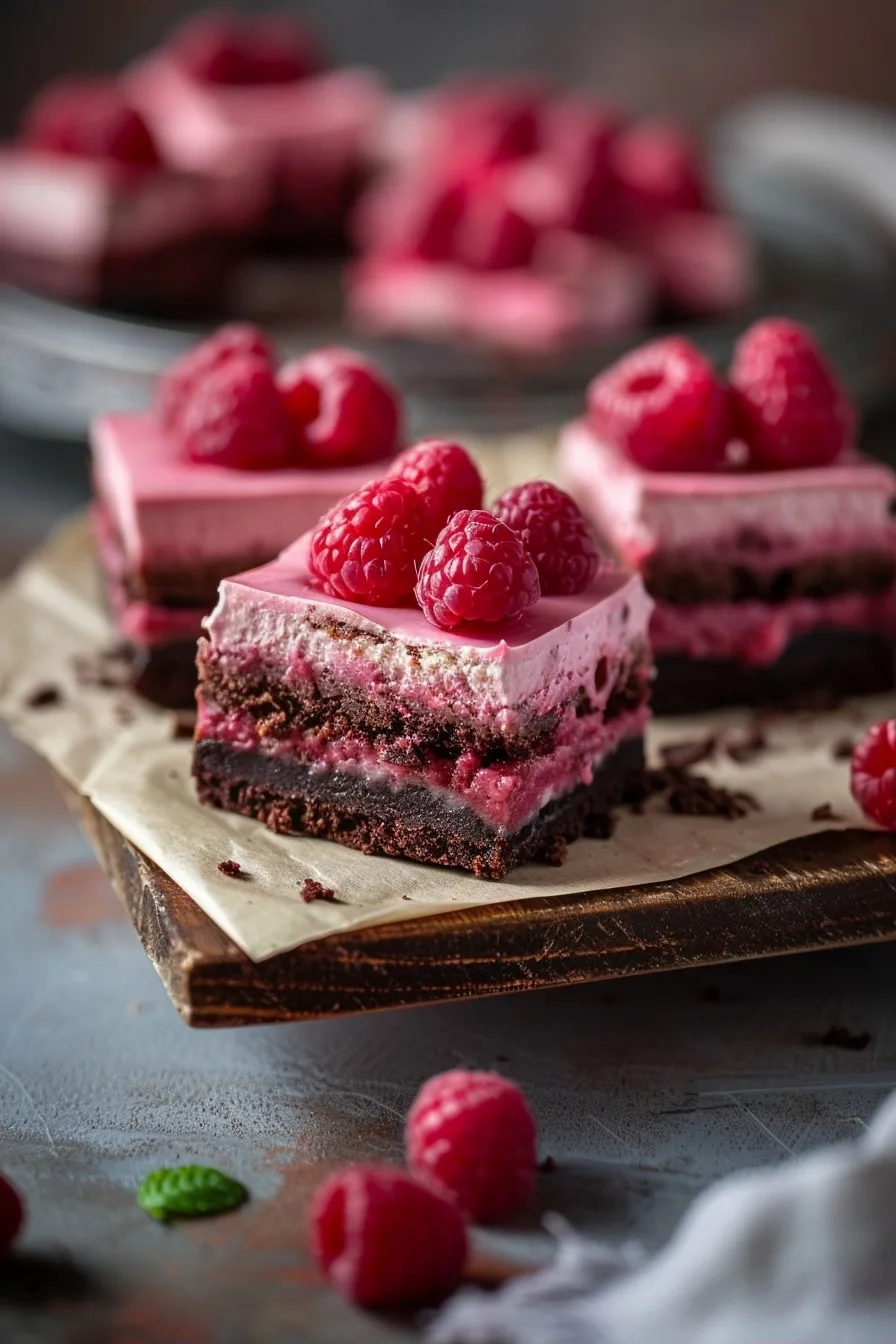 Raspberry Cheesecake Brownies: A Sweet Escape 4 image 1781033816615