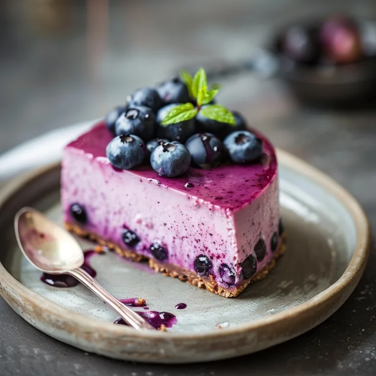 No Bake Blueberry Cheesecake: Easy & Delicious