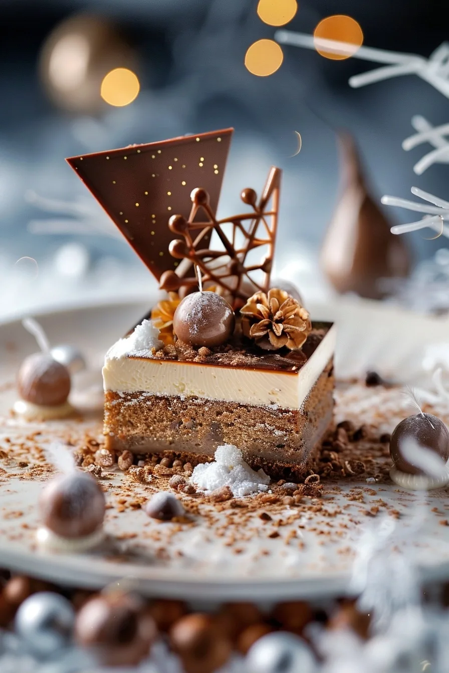 Marbled Cake with Milk Chocolate Ganache & Rocher Glaze 4 image 1781041954020