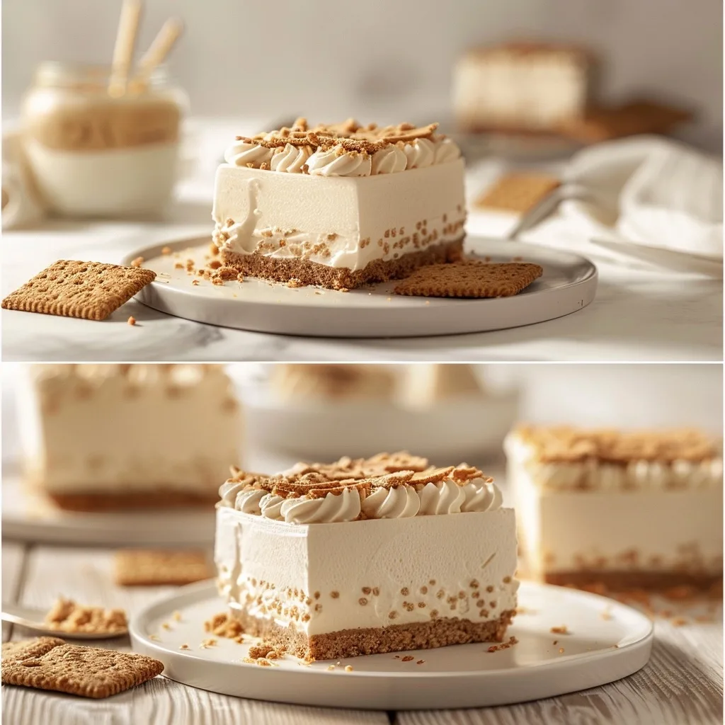 Creamy No Bake Cheesecake Graham Cracker