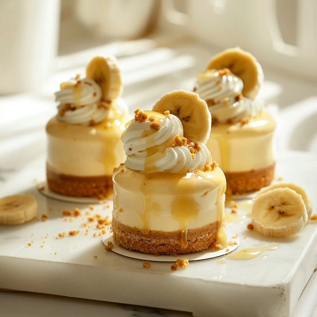 Mini Banana Pudding Cheesecakes