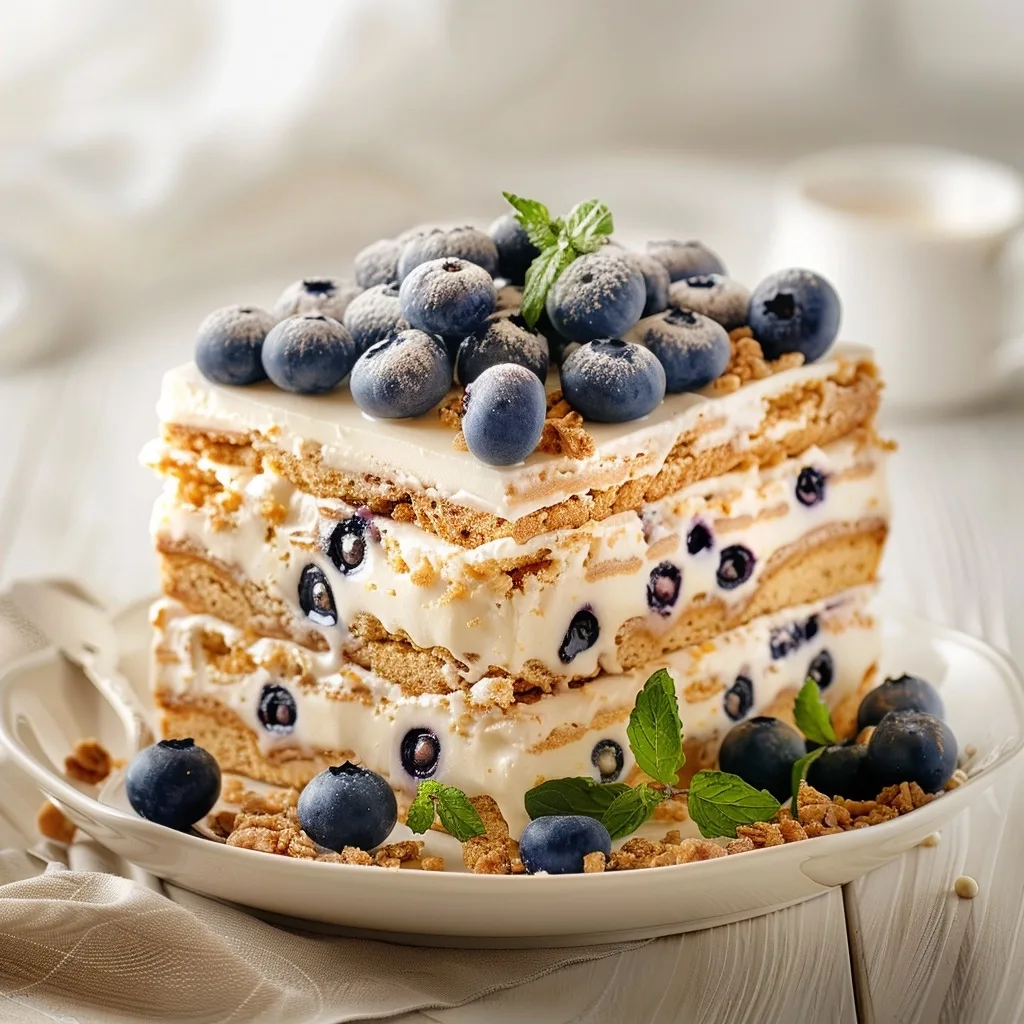 Blueberry Icebox Cake: Easy No-Bake Dessert