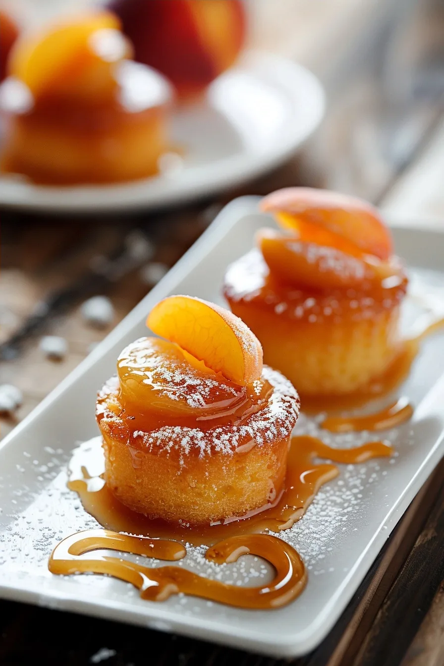 Fresh Mini Peach Upside Down Cakes 4 image 1781386339591