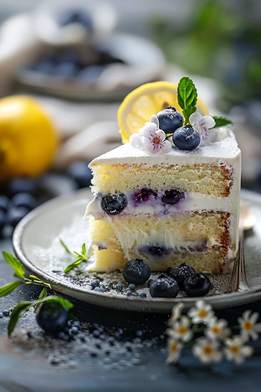 Lemon Blueberry Cake: A Burst of Sunshine 4 image 1781386717440