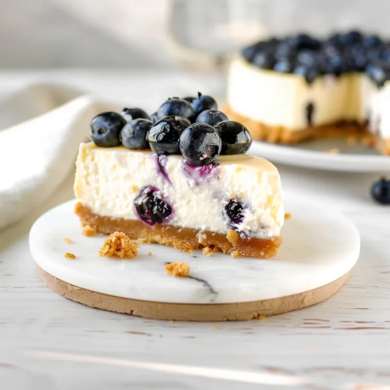 No Bake Blueberry Cheesecake Perfection