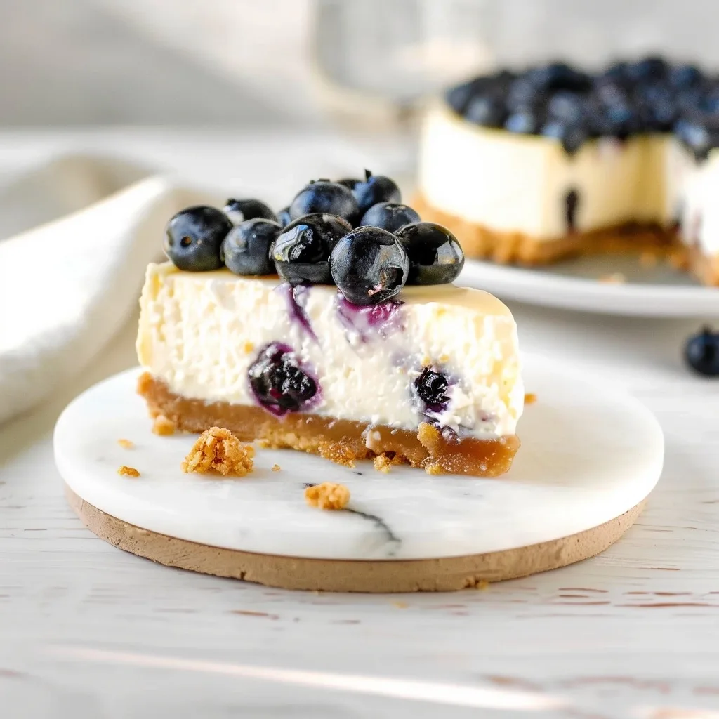 No Bake Blueberry Cheesecake Perfection