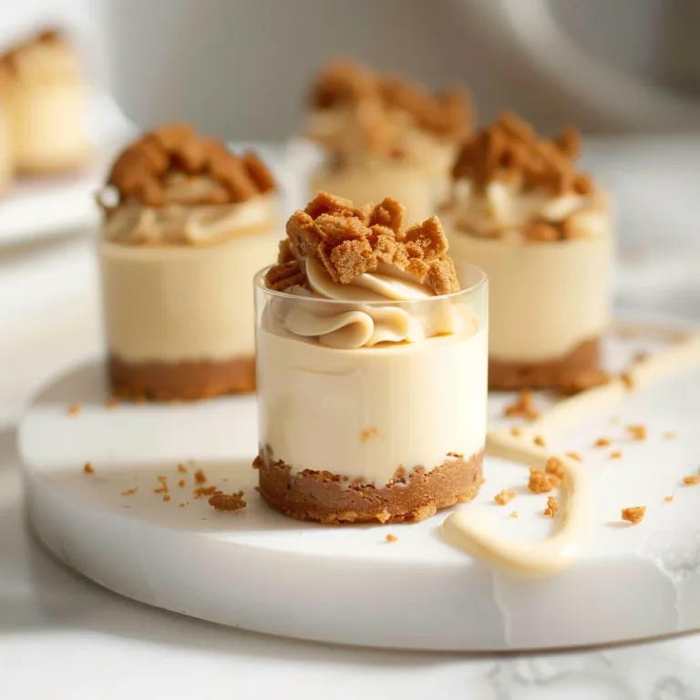 Biscoff Cheesecake Shooters: A No-Bake Dream