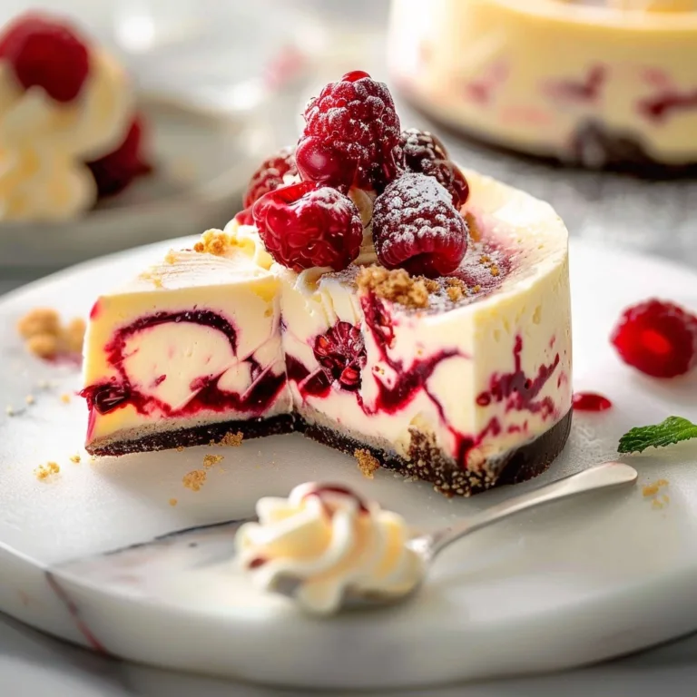 White Chocolate Raspberry Cheesecake Perfection