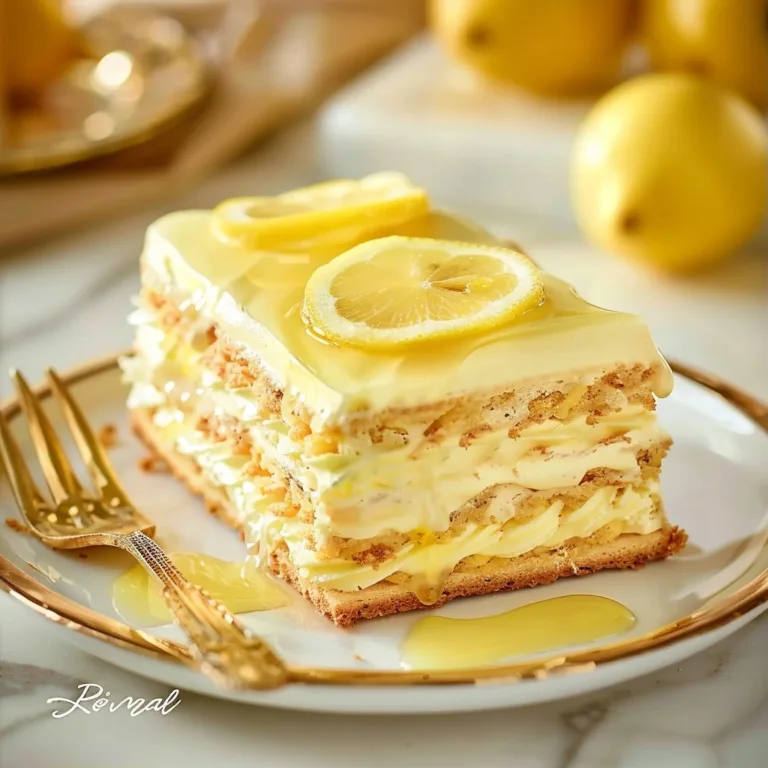 No-Bake Lemon Eclair Cake