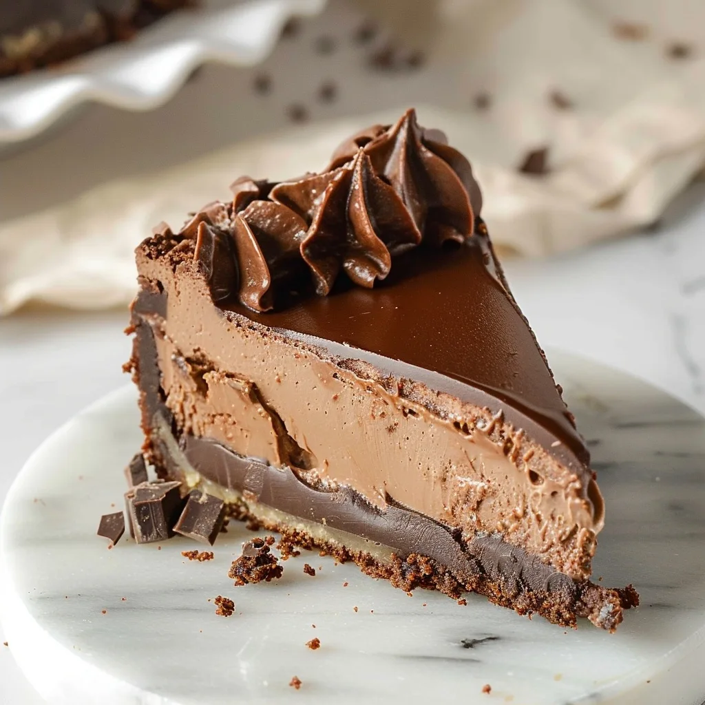 Triple Chocolate Cheesecake Crust Perfection