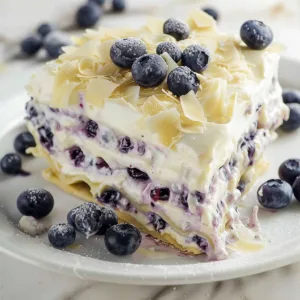 White Chocolate Blueberry Lasagna Recipe