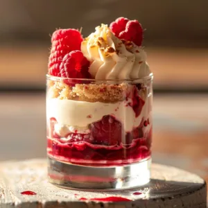 Raspberry Cheesecake in a Glass: Easy No-Bake Treat