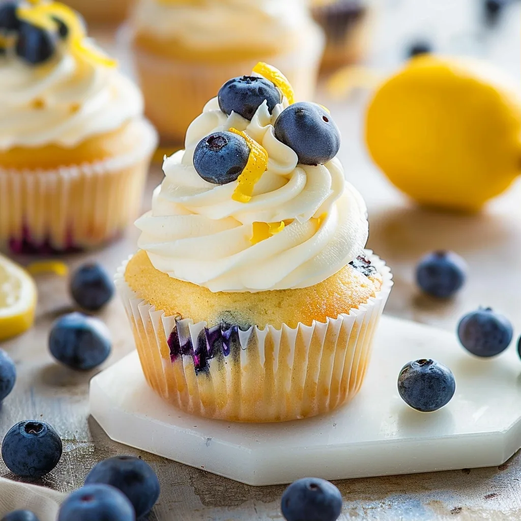 Lemon Blueberry Cupcakes for Any Occasion