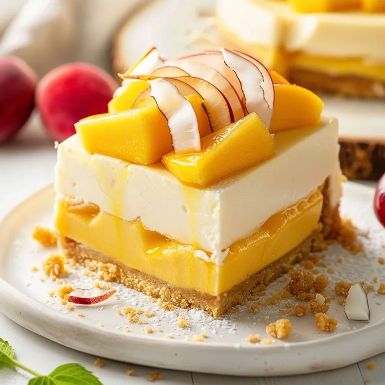 Mango Coconut Cheesecake: Tropical Dessert Recipe