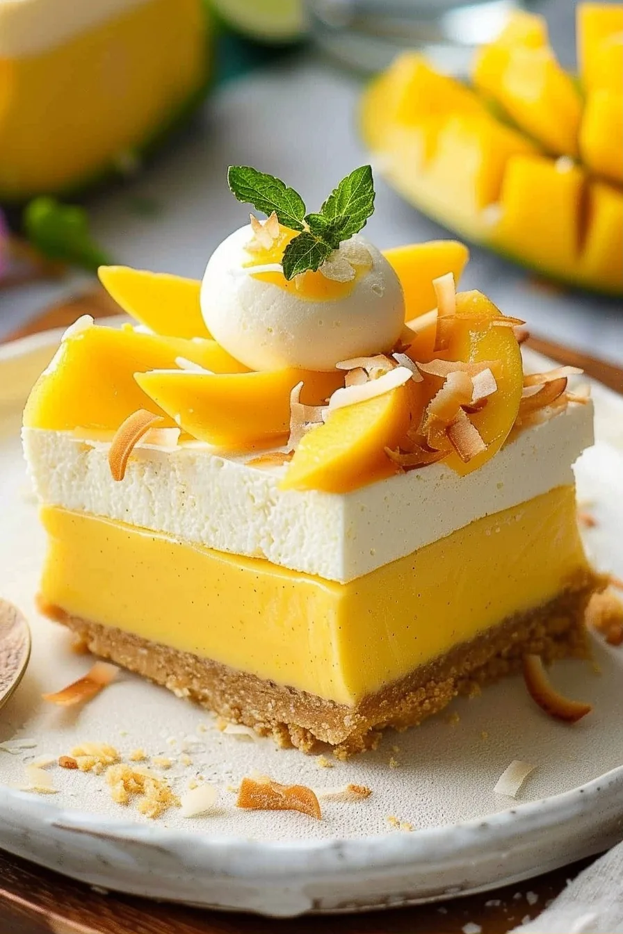 Mango Coconut Cheesecake: Tropical Dessert Recipe 4 image 1783182658366