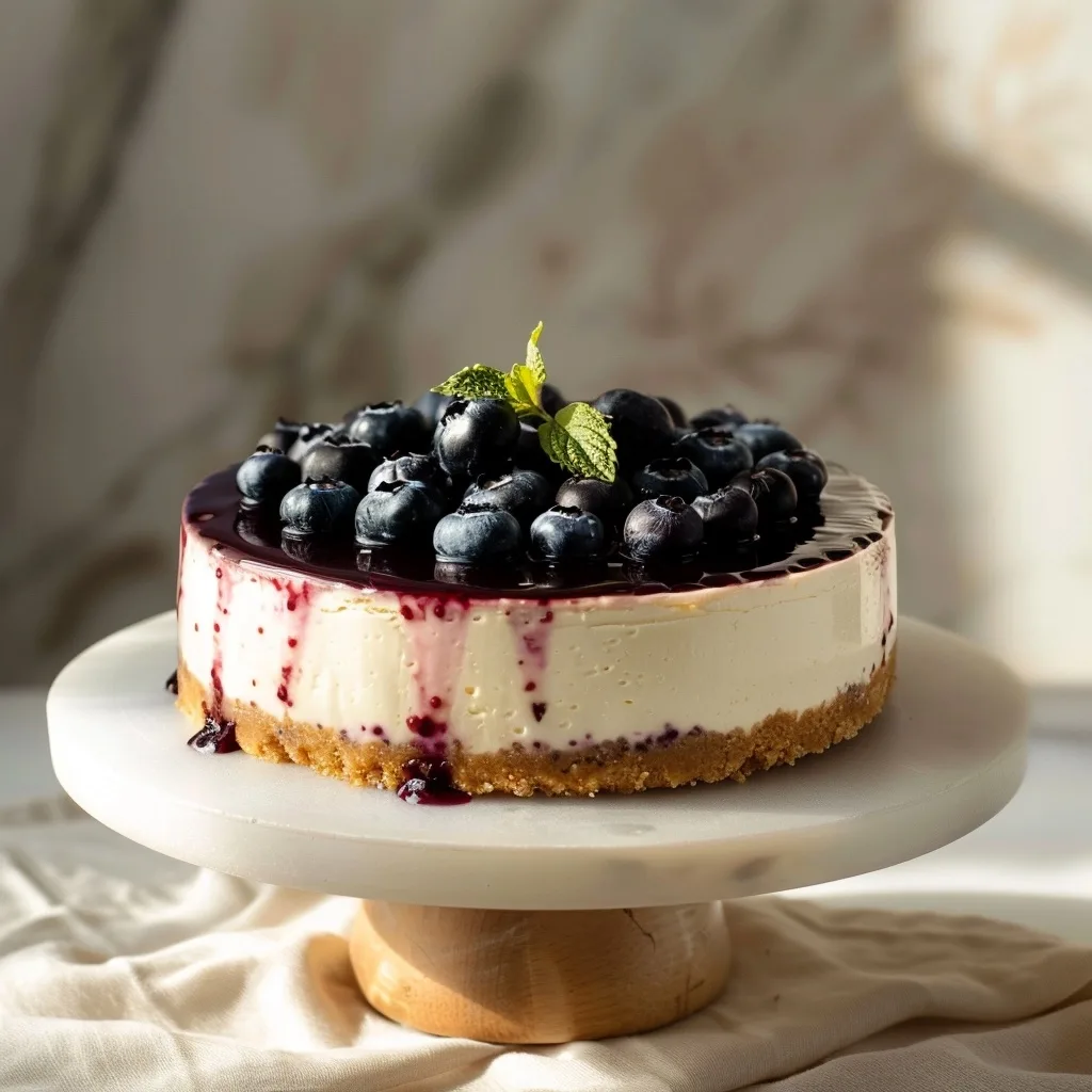 No Bake Blueberry Cheesecake Recipe for Beginners