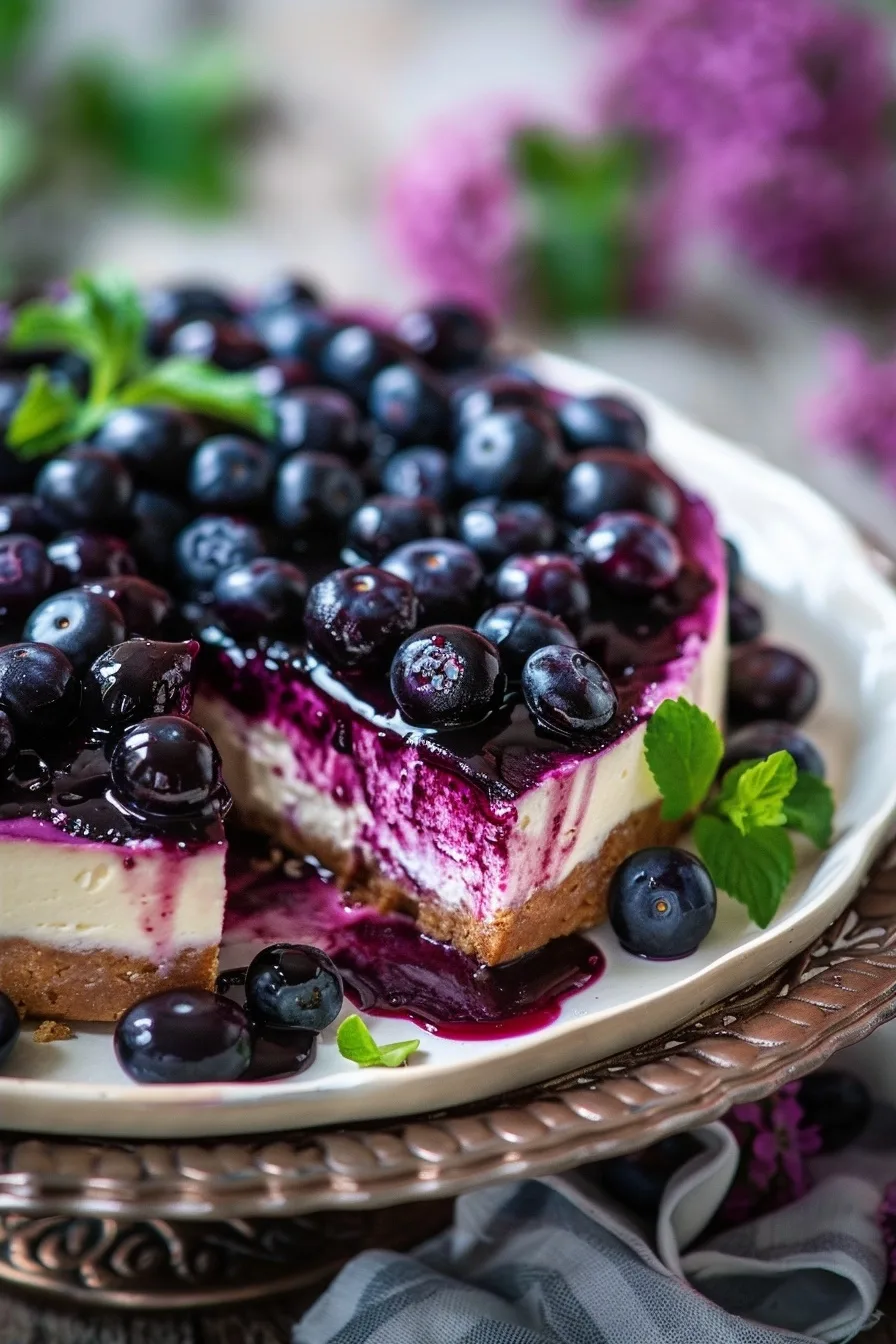 No Bake Blueberry Cheesecake Recipe for Beginners 4 image 1783183081823