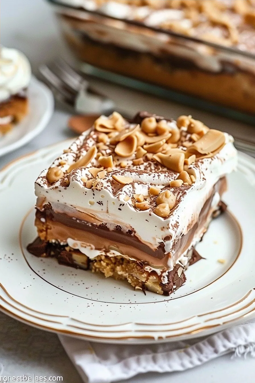 No Bake Peanut Butter Chocolate Lasagna Recipe 4 image 1783270907269