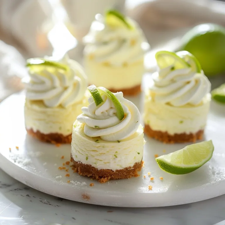 Mini Key Lime Cheesecakes for Easy Entertaining