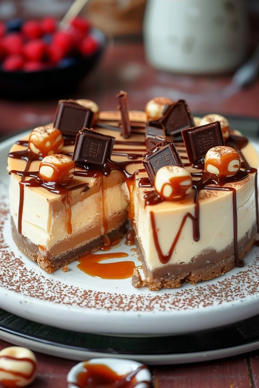 Caramel Rolo Cheesecake: A Creamy Decadent Treat 4 image 1783271099597