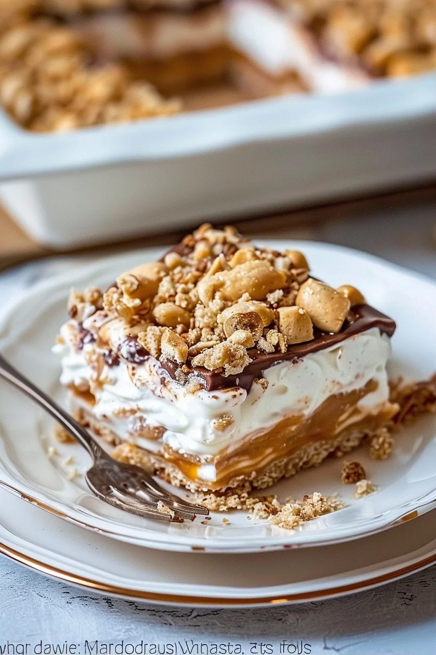 Peanut Butter Crunch Lasagna: Easy No-Bake Recipe 4 image 1783271168629