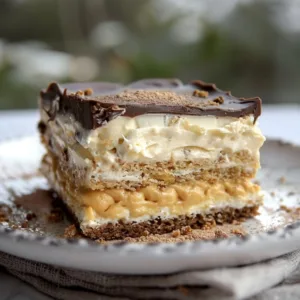 Peanut Butter Eclair Cake: A Creamy No-Bake Delight