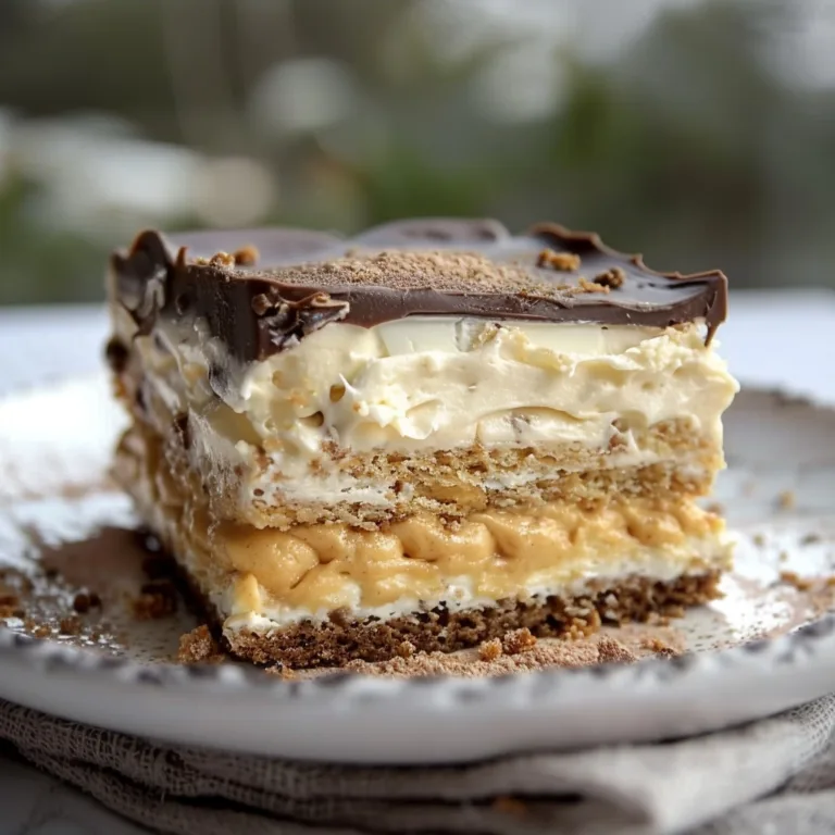 Peanut Butter Eclair Cake: A Creamy No-Bake Delight